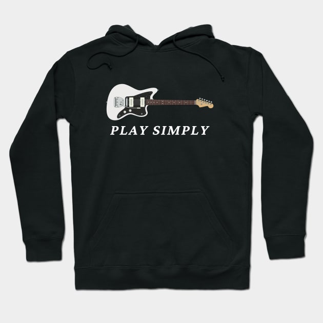 Play Simply Offset Style Electric Guitar Hoodie by nightsworthy